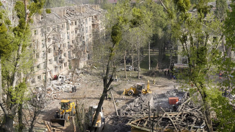 Наслідки ракетних ударів в Києві