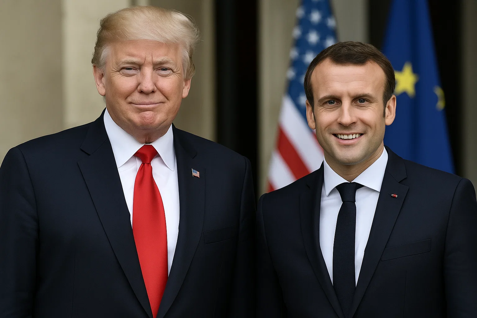 Трамп і Макрон