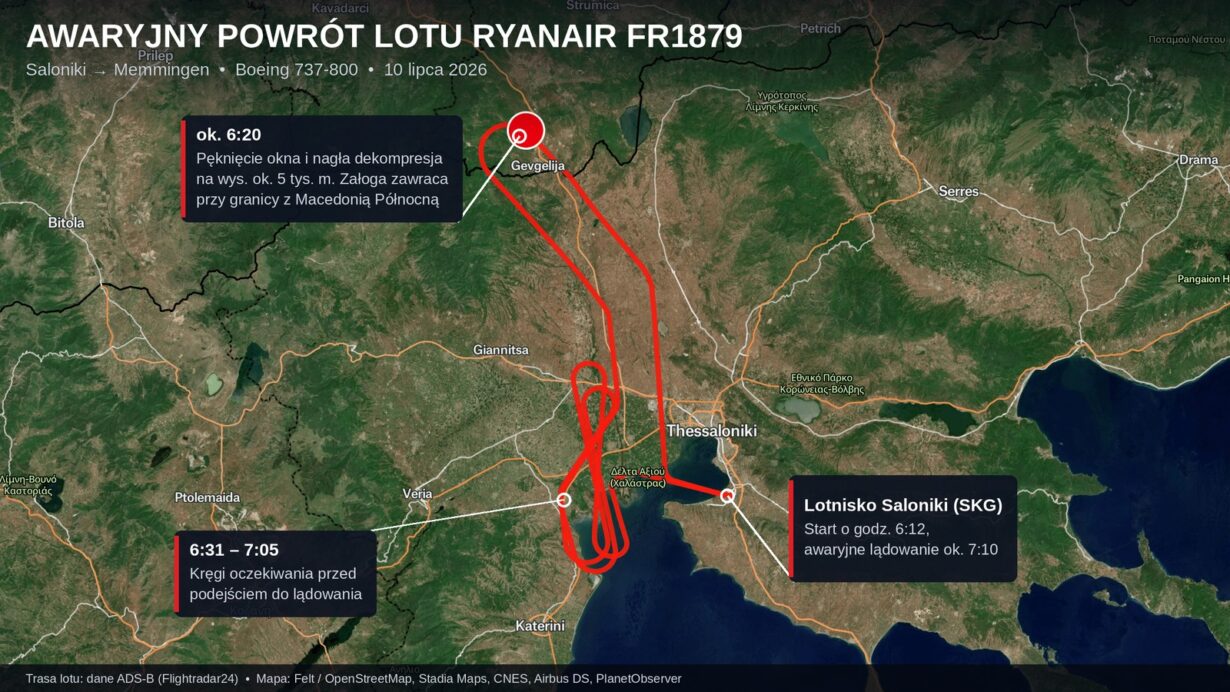 trasa awaryjnego ladowania ryanair fr1879 daa65a