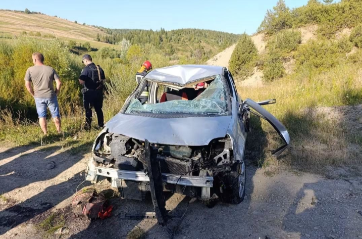 На Самбірщині внаслідок перекидання автомобіля загинув 38-річний водій
